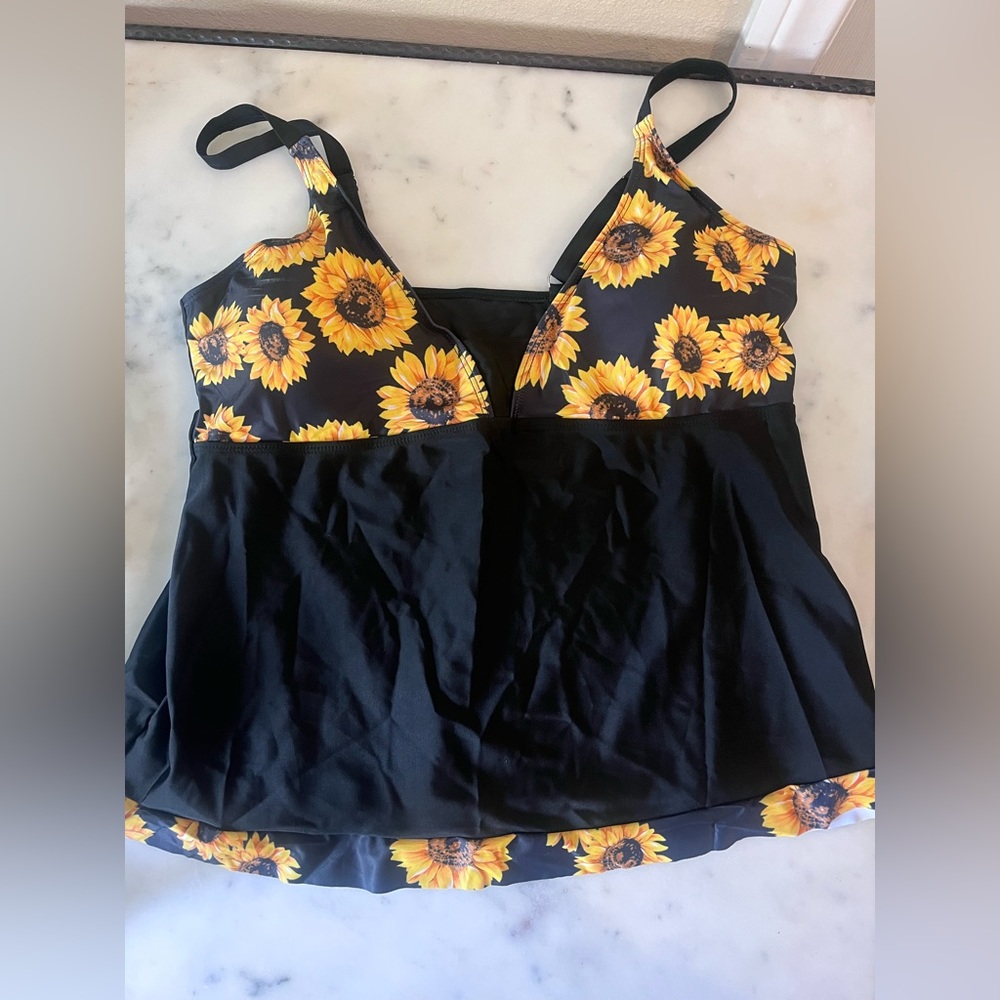 3X Sunflower Swimsuit